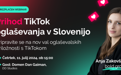 Prvi spoznajte oglaševanje na TIKTOKU v Sloveniji – ZADNJA PROSTA MESTA